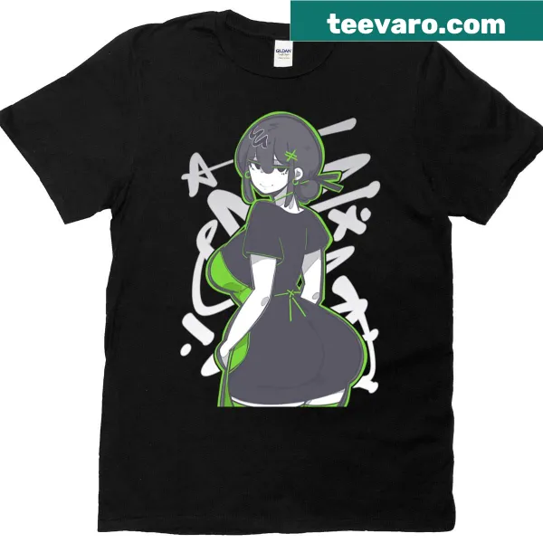 Doodle design t-shirt featuring whimsical text and playful illustrations.