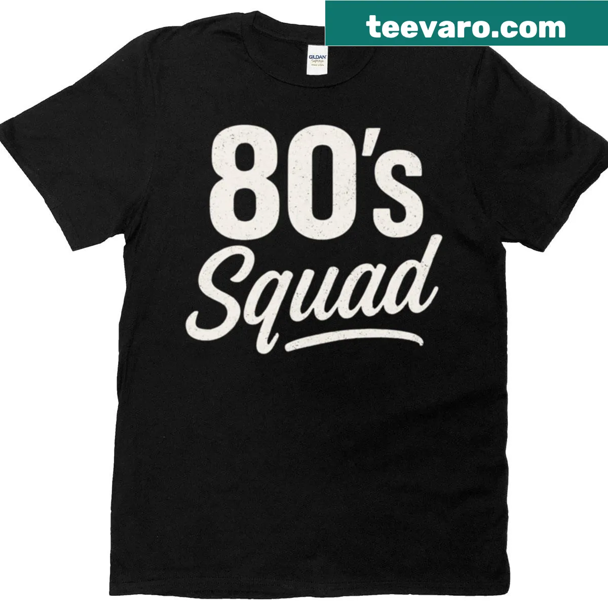 Vintage typography design T-shirt celebrating the 1980s. — on a men's t-shirt