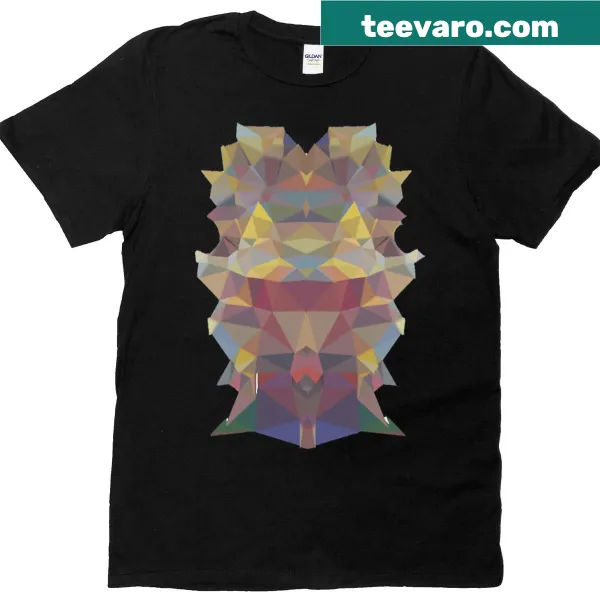 Abstract patterned t-shirt with modern art style