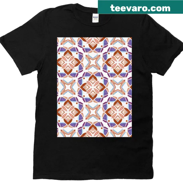 Artisanal tech abstract mosaic seamless pattern T-shirt