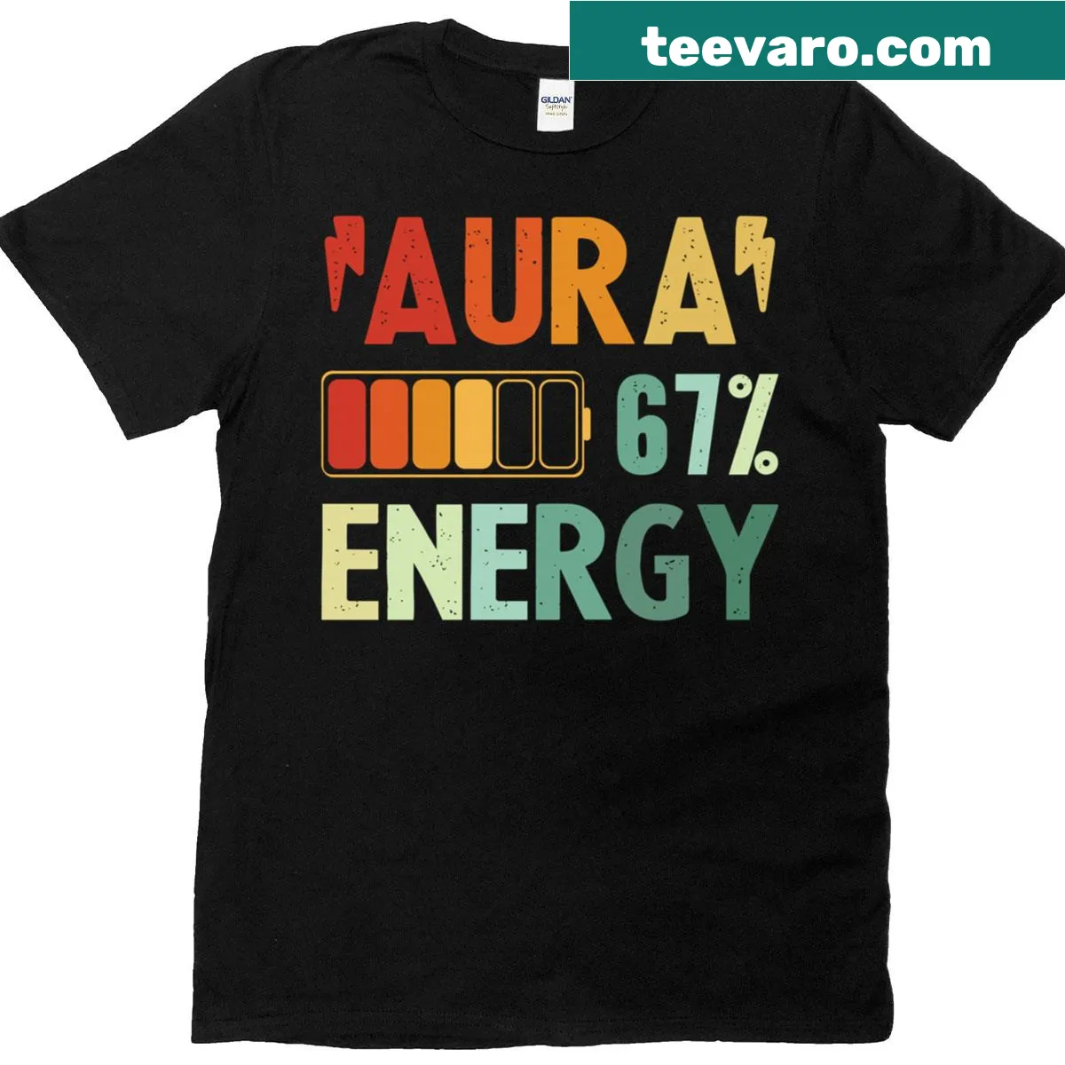 Humorous design featuring Gen Alpha slang and memes on a t-shirt — on a men's t-shirt