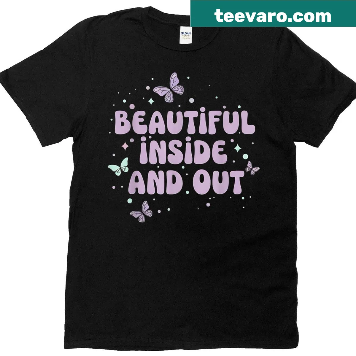 Cute butterfly shirt promoting self-love — on a men's t-shirt