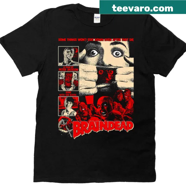T-shirt featuring artwork from the 1992 horror film 'Braindead'