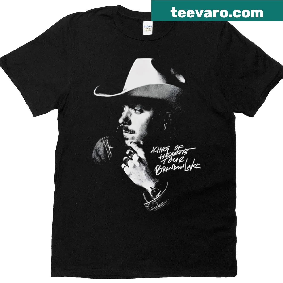 Brandon Lake merchandise T-shirt featuring musical tribute design — on a men's t-shirt