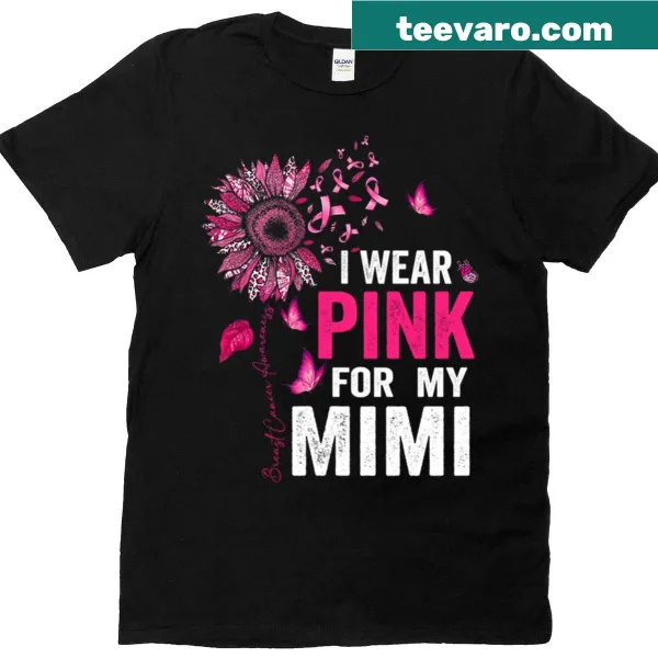 Breast Cancer Awareness shirt with sunflower design and text