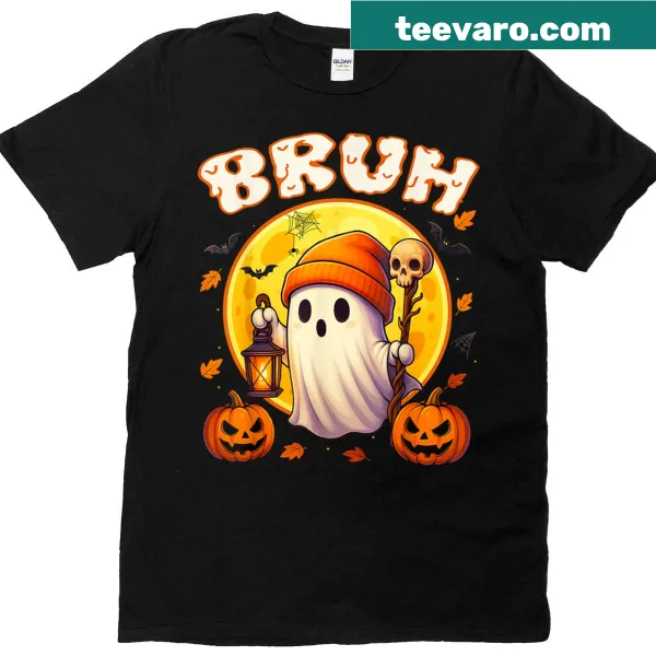 Cute ghost Halloween kids t-shirt with trick-or-treat theme