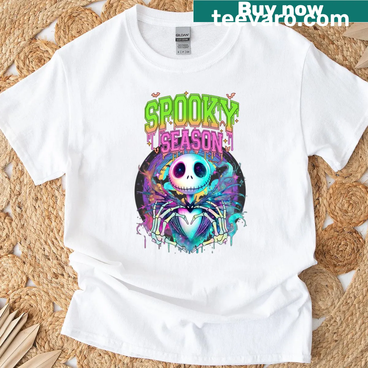 Playful Halloween illustration on T-shirt — on a men's t-shirt