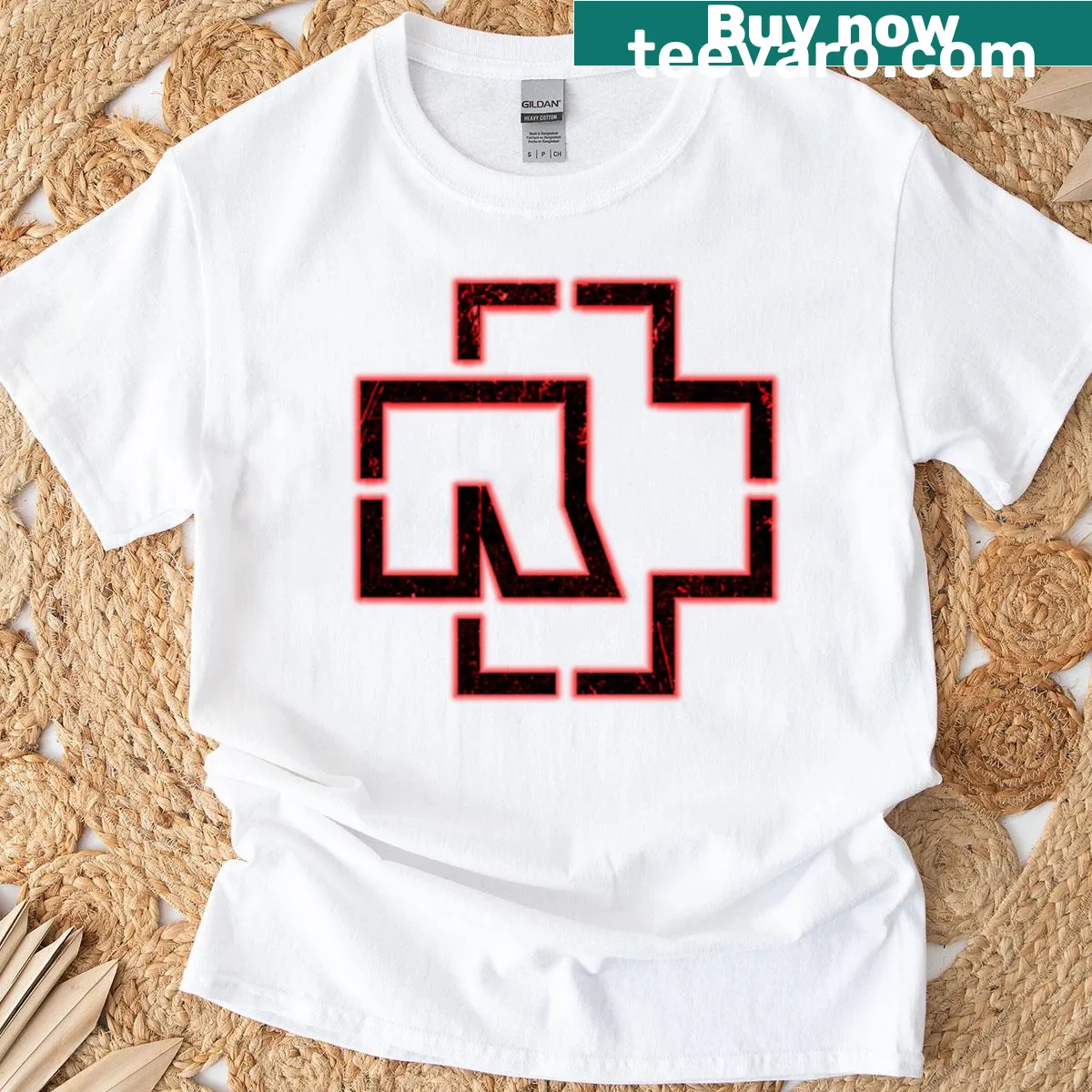 Minimalist shirt with 'Duk Fat - Made In Germany' graphic — on a men's t-shirt