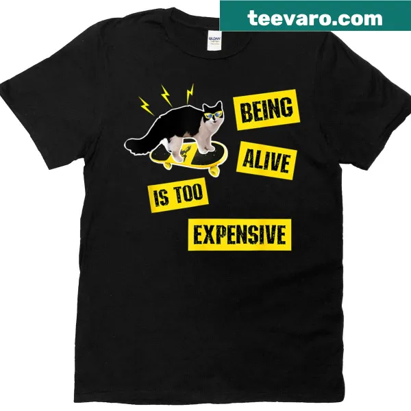 T-shirt featuring a witty saying in a simple design