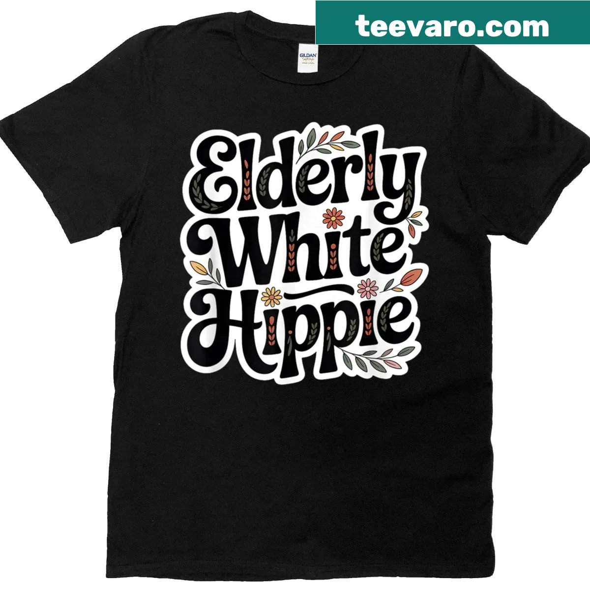 Retro-style t-shirt featuring a peace symbol for hippie enthusiasts — on a men's t-shirt