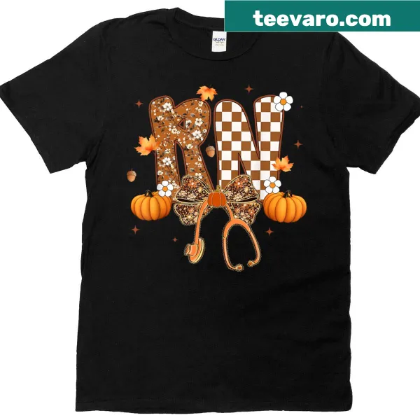 Cute nurse t-shirt with a bow and stethoscope illustration