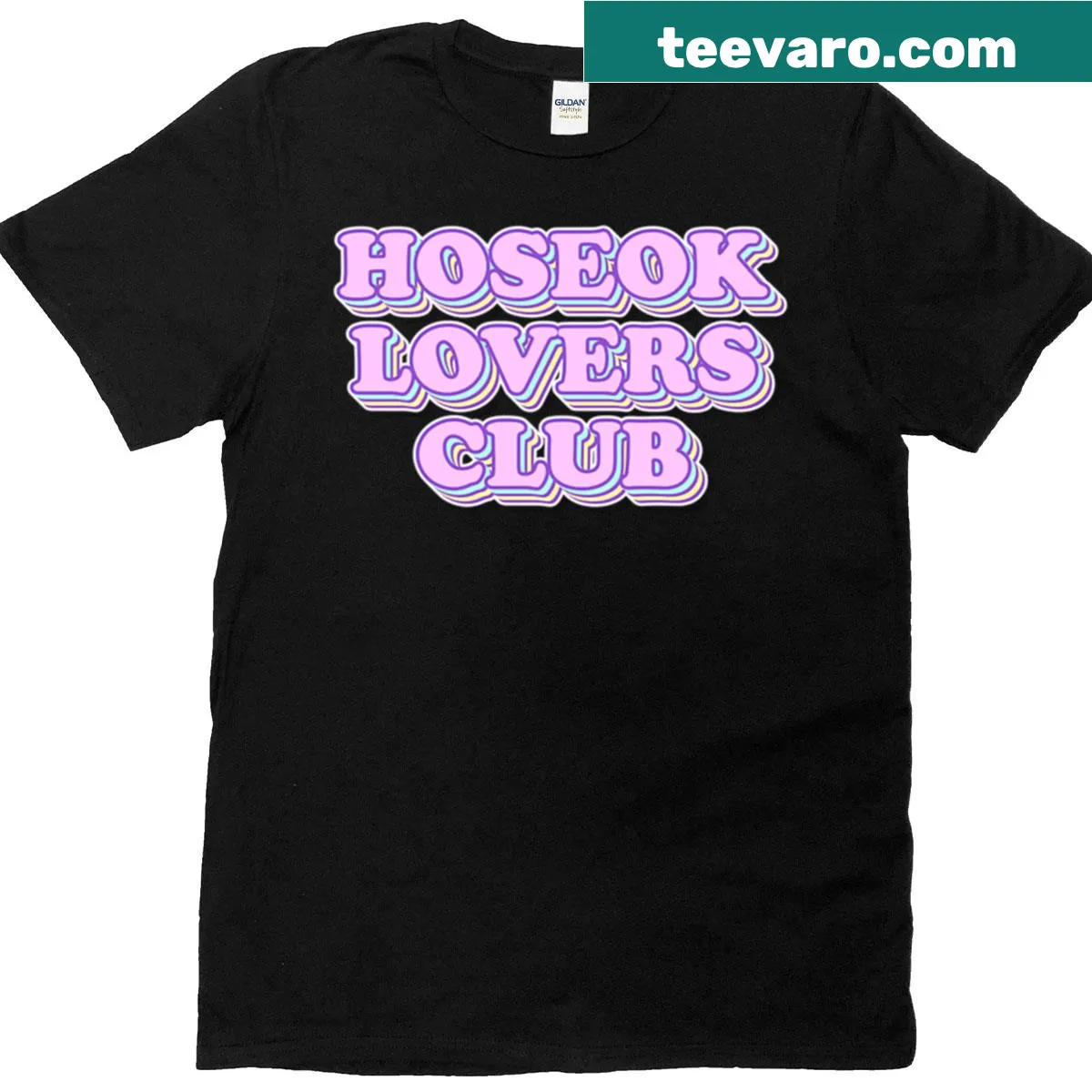 Retro typography design T-shirt for Hoseok fans — on a men's t-shirt
