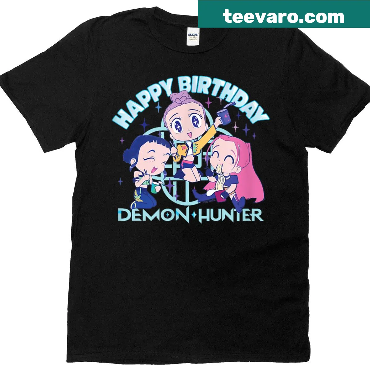 Playful hunting-themed graphic on a birthday T-shirt — on a men's t-shirt