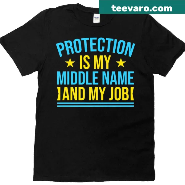 Funny insurance agent T-shirt with a humorous slogan about job protection