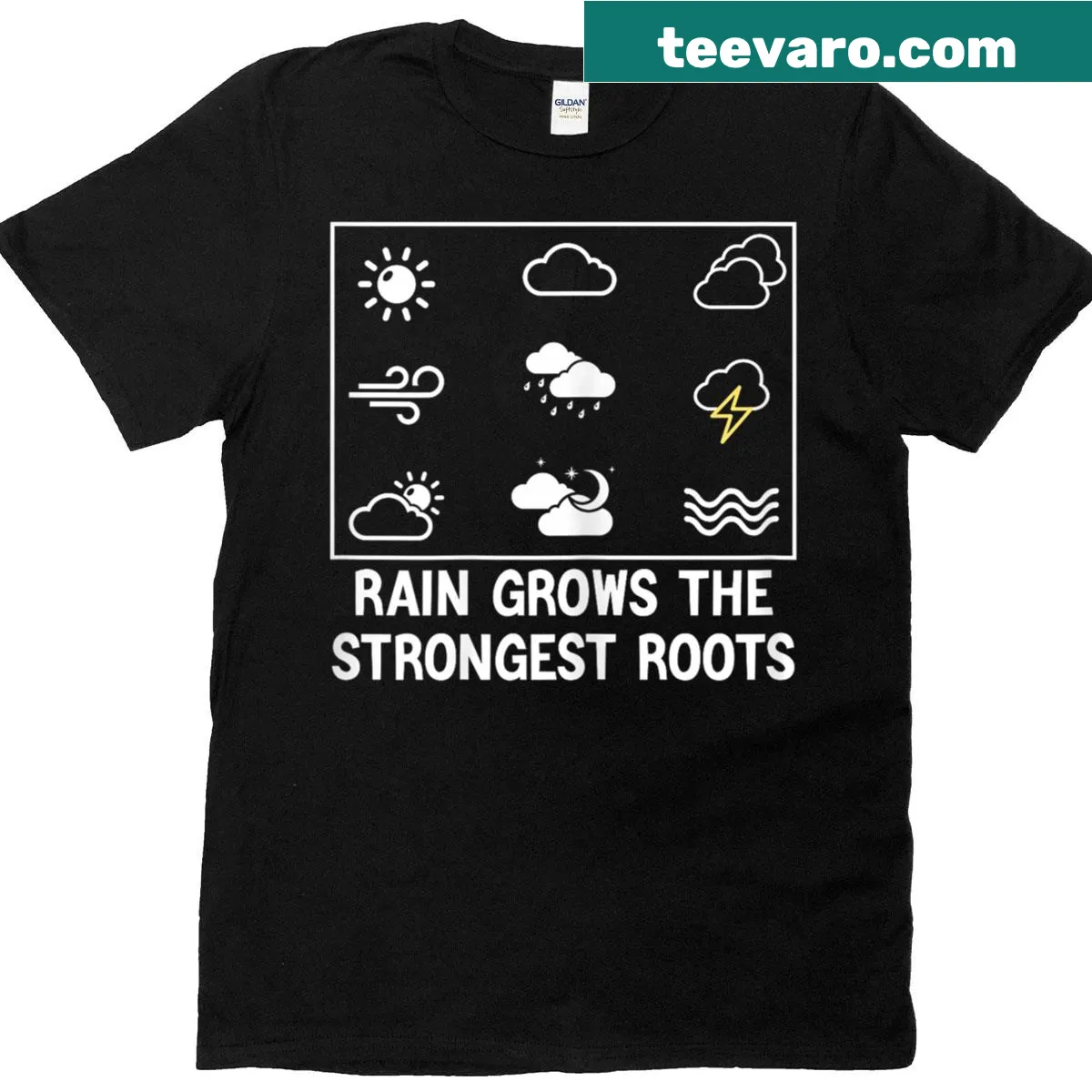 Nature-inspired T-shirt with serene landscape graphic — on a men's t-shirt