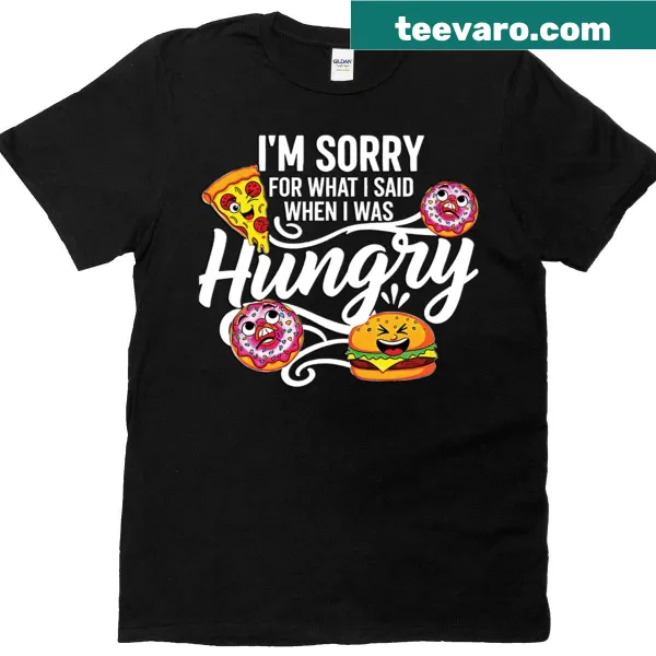 Humorous T-shirt featuring the text 'My Apologies Are Served With Fries'