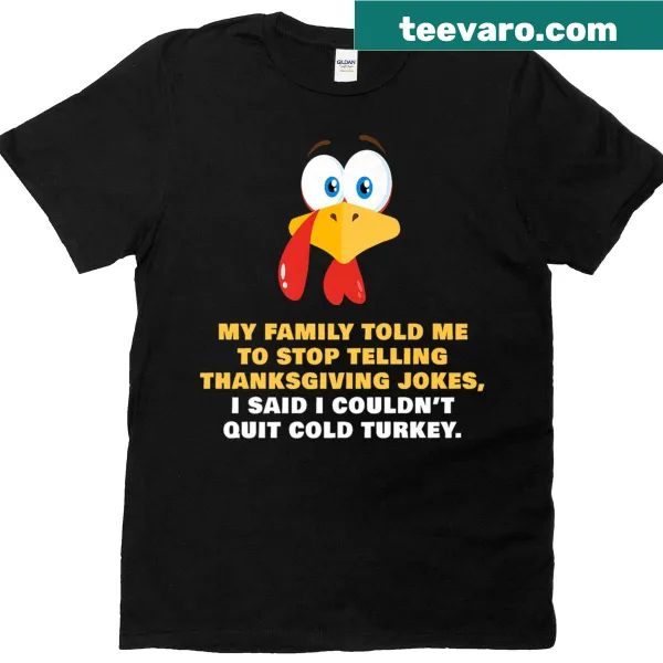 Thanksgiving joke-themed shirt with humorous text for dads