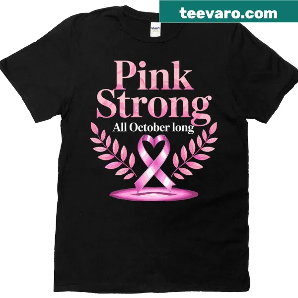 Breast cancer awareness t-shirt in pink with strong message
