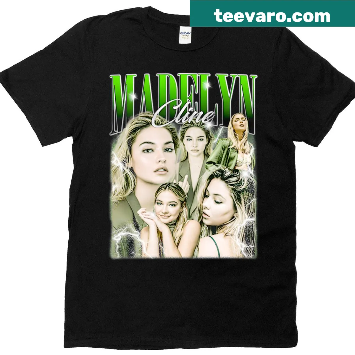 Grunge collage graphic with a retro vibe — on a men's t-shirt