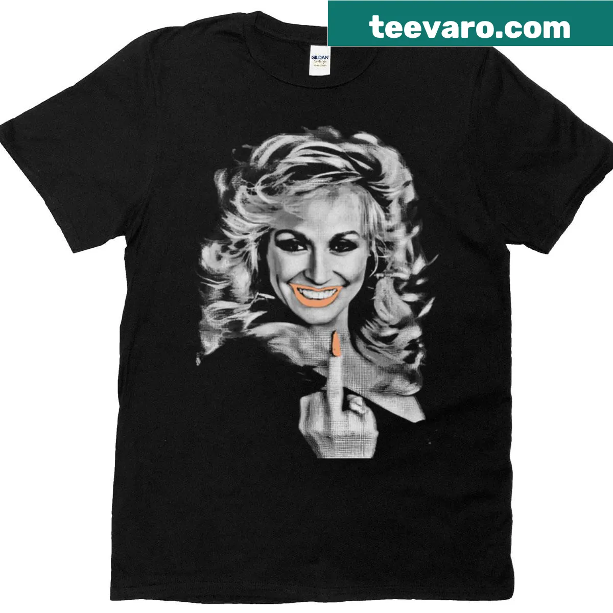 Retro pop art dripping lips graphic on a vintage t-shirt. — on a men's t-shirt
