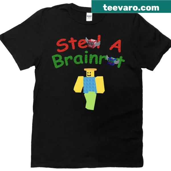 Humorous cartoon design featuring 'Steal A Brainrot Noobini Pizzanini'.