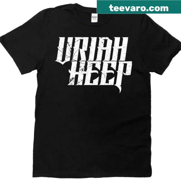 Classic Uriah Heep band t-shirt featuring bold typography
