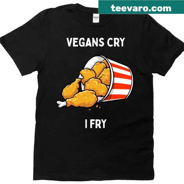Edgy shirt saying 'Vegans Hate Me' in bold typography