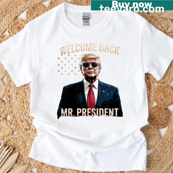 Patriotic design featuring the USA flag and Trump on a t-shirt