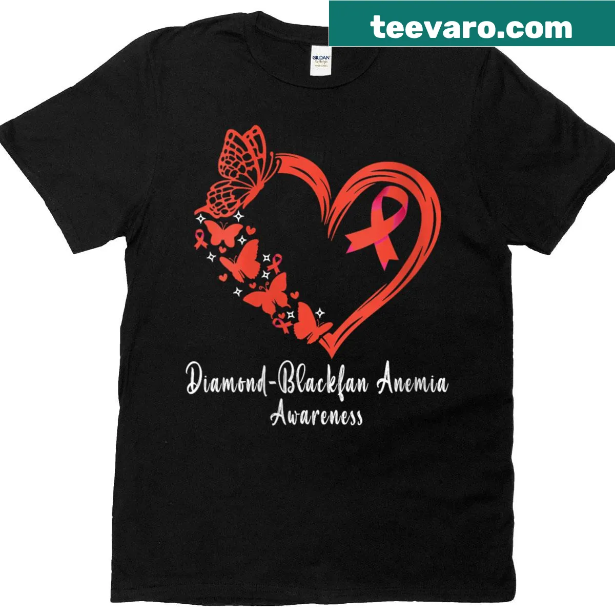 DBA Warrior shirt for Diamond-Blackfan Anemia awareness — on a men's t-shirt