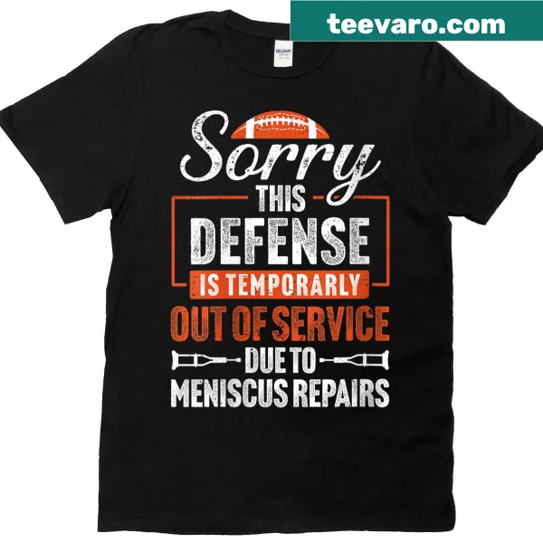 Witty meniscus surgery T-shirt with humorous saying for women