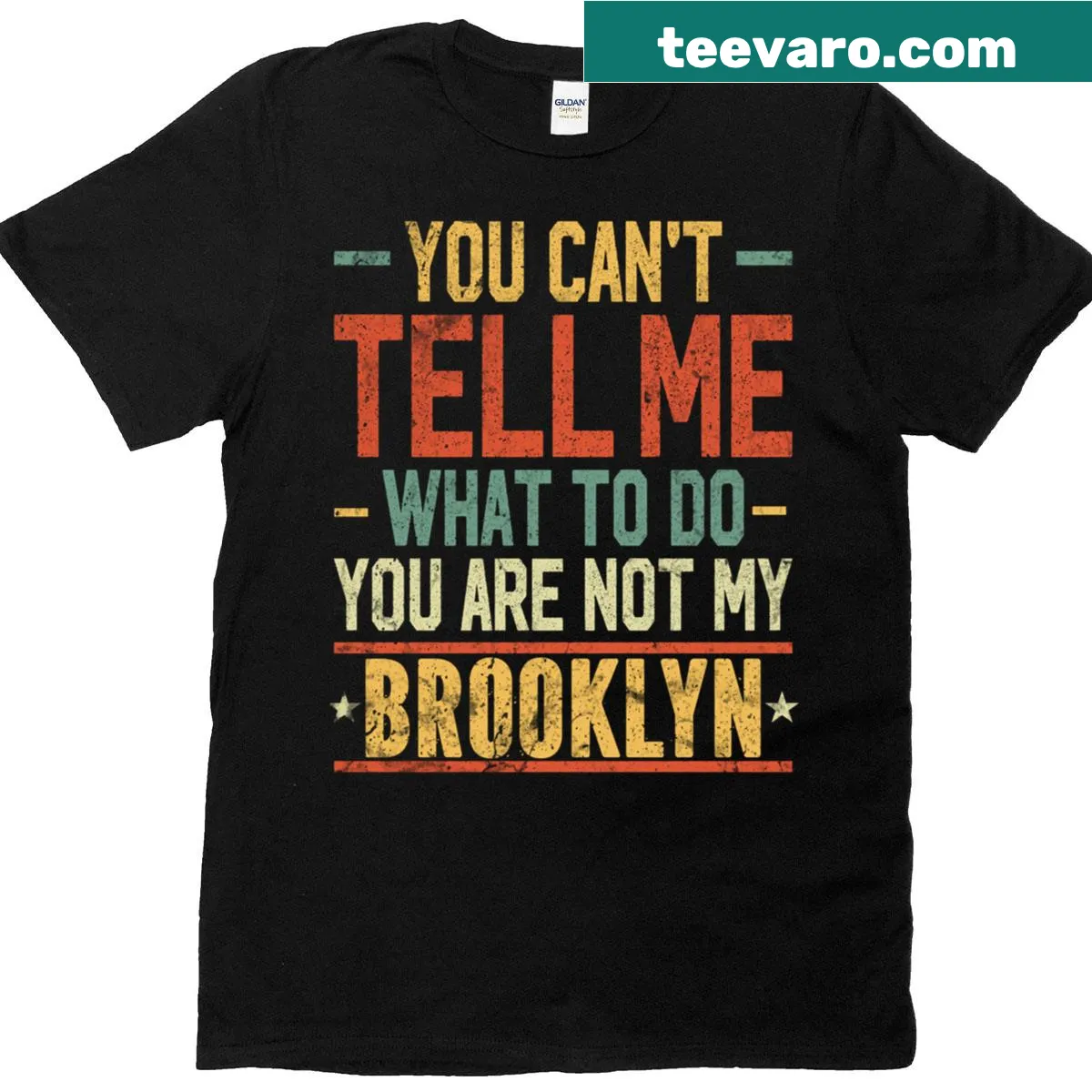 Sarcastic text shirt for women with humorous saying about Brooklyn — on a men's t-shirt