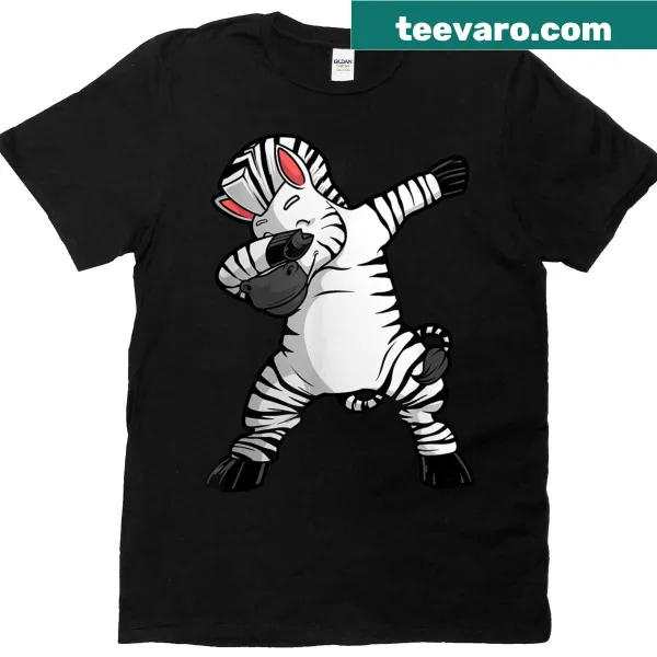 Kids zebra costume t-shirt featuring a playful zebra illustration