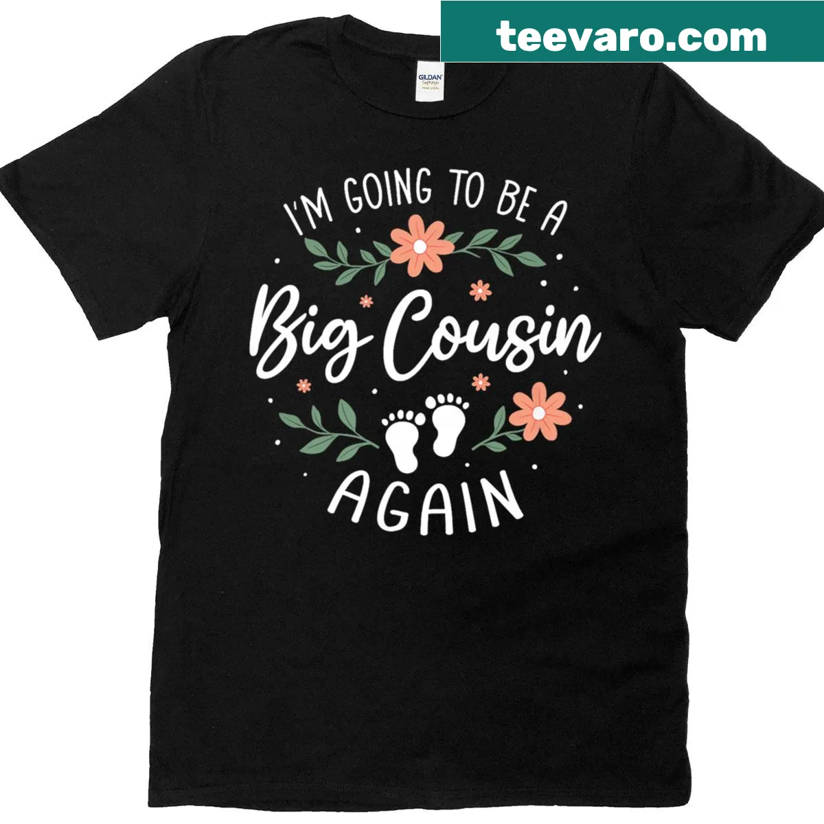 Big cousin announcement shirt for kids — on a men's t-shirt