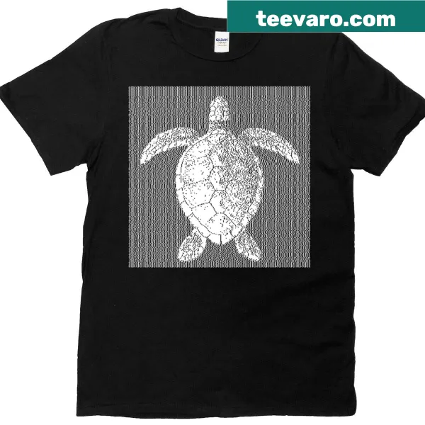 Abstract turtle design on a premium T-shirt for ocean lovers