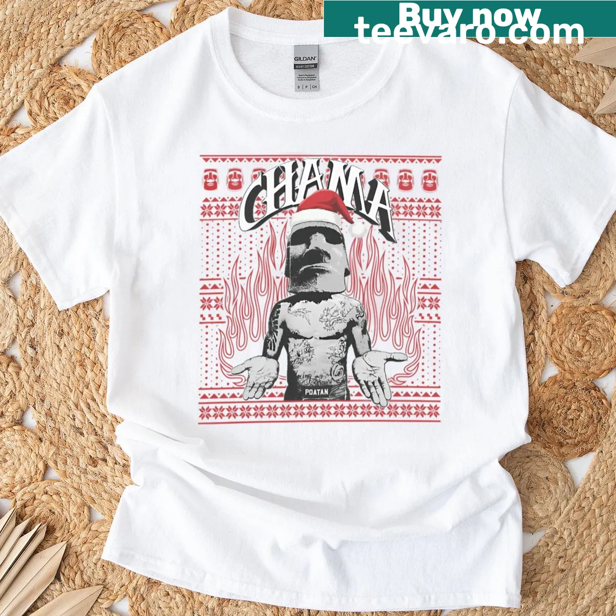 Festive design featuring Alex Pereira and 'Merry Chamas' — on a men's t-shirt