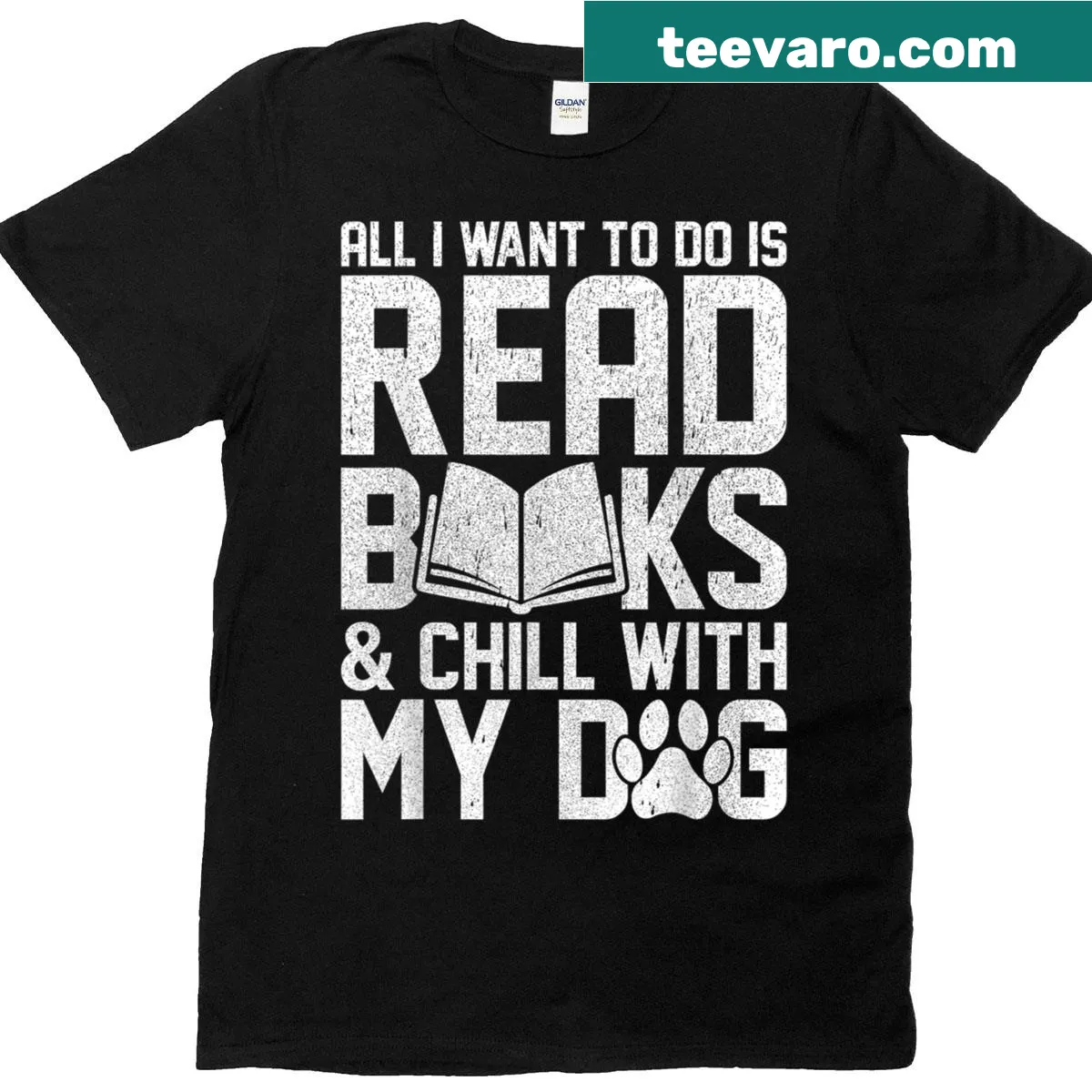 Funny dog lovers t-shirt with humorous reading graphic — on a men's t-shirt