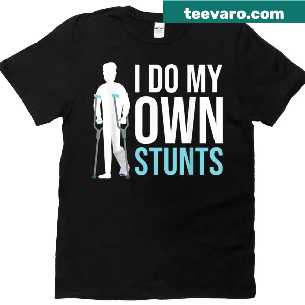 Humorous graphic on Best Broken Leg Art t-shirt