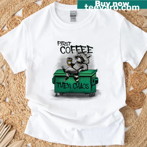 Whimsical illustration of a cat on a T-shirt