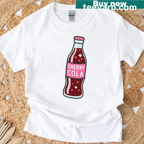 Playful Cherry Cola graphic on a fun t-shirt