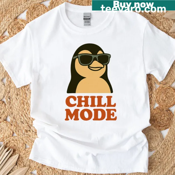 Chill Mode text design on a relaxed fit t-shirt