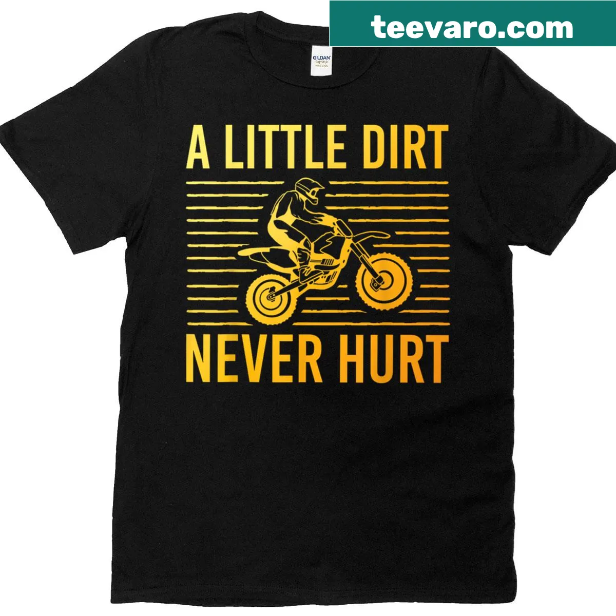 Dirt bike graphic for a motor bike racing t-shirt — on a men's t-shirt