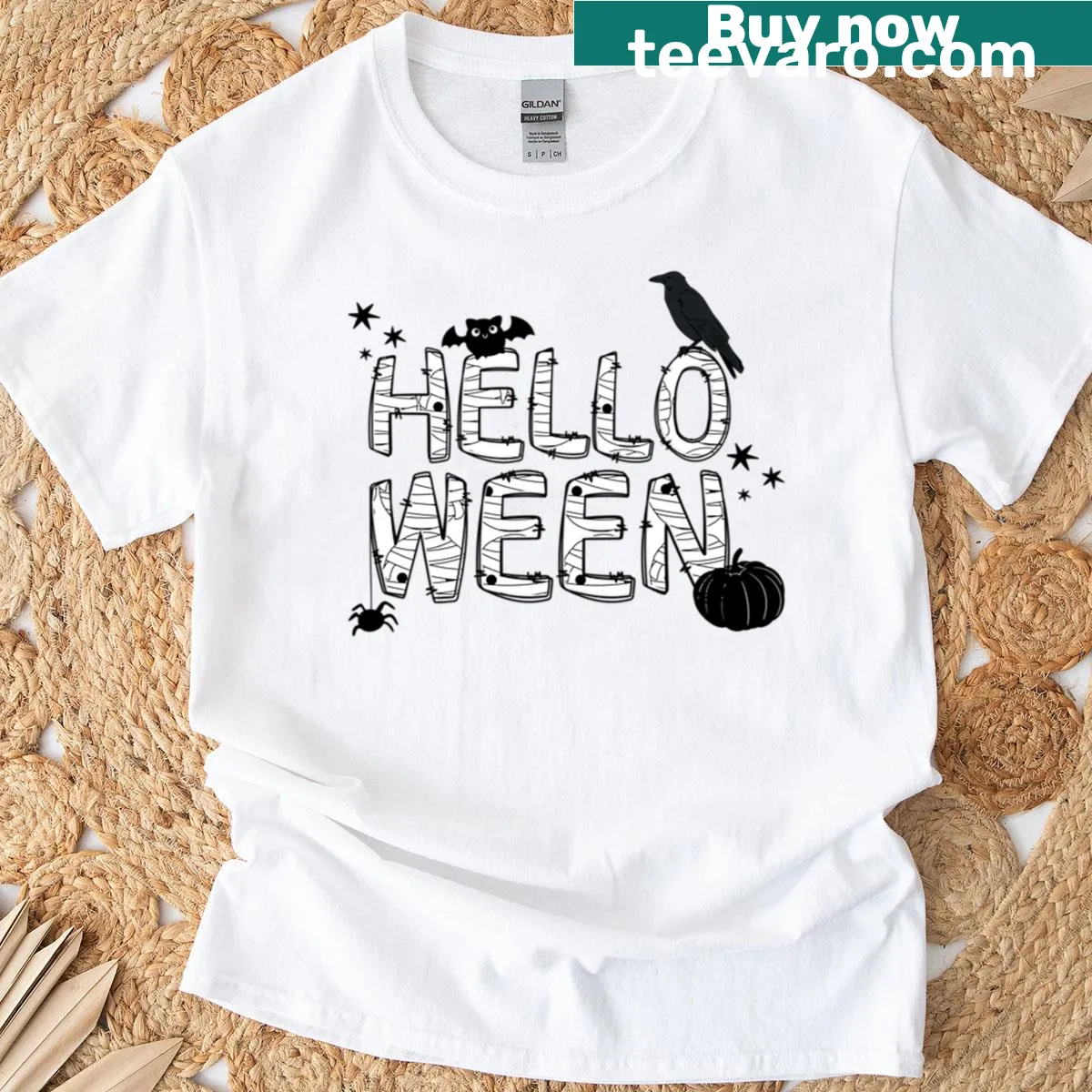 Edgy Halloween t-shirt with chilling typography design — on a men's t-shirt