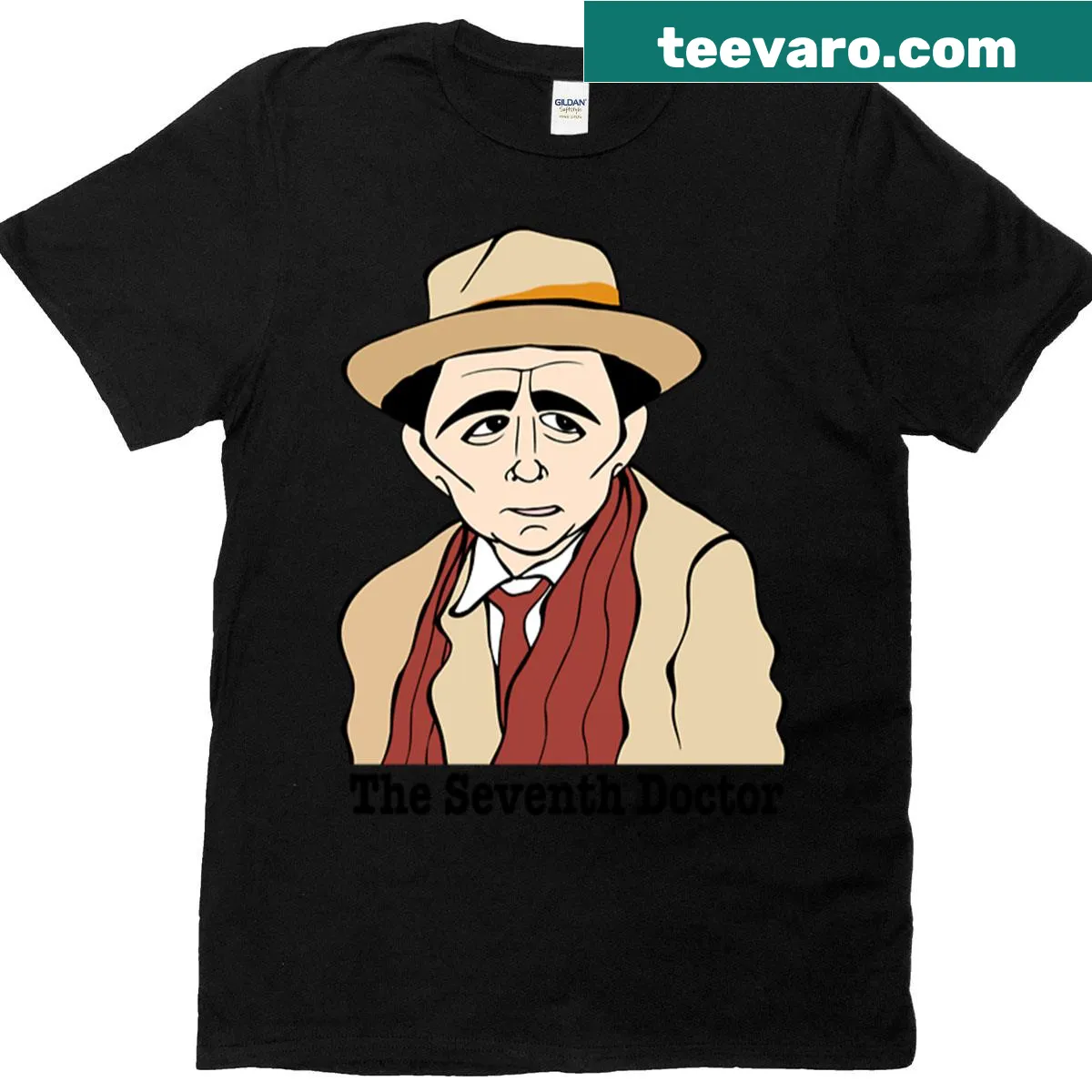 Fan art T-shirt celebrating Dr Who with imaginative design — on a men's t-shirt