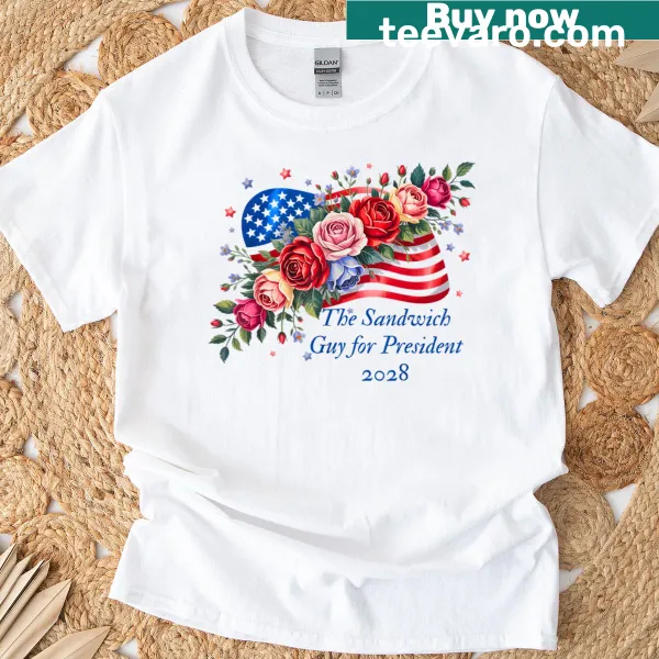 Delicate floral illustration on a t-shirt