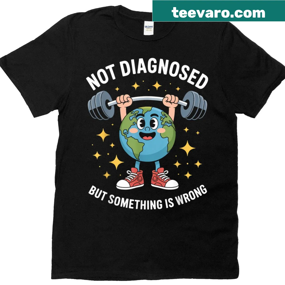 Humorous t-shirt with a funny mental health saying — on a men's t-shirt