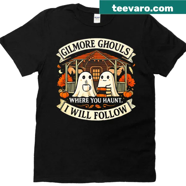 Cute Halloween T-shirt with a whimsical ghostly graphic