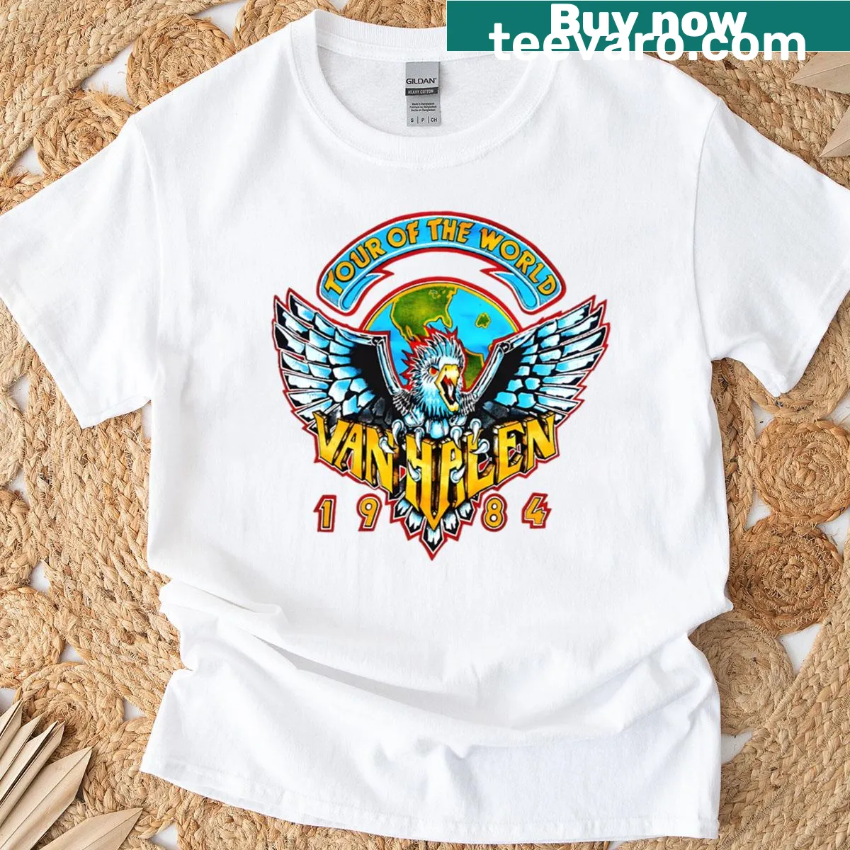 Illustrative T-shirt honoring legendary musicians Hallen and Hendrix — on a men's t-shirt