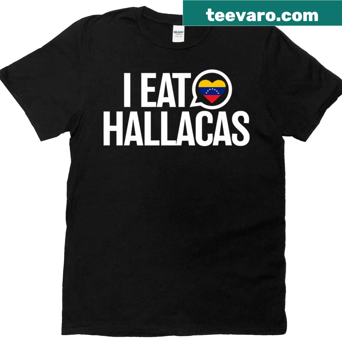 Venezuelan Hallacas traditional Christmas food graphic t-shirt — on a men's t-shirt
