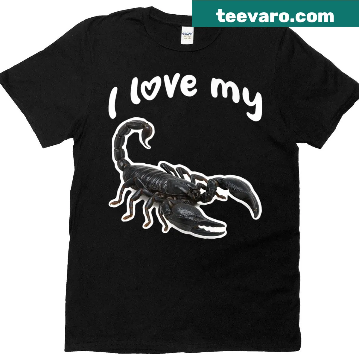 Premium t-shirt declaring love for scorpions for enthusiasts — on a men's t-shirt