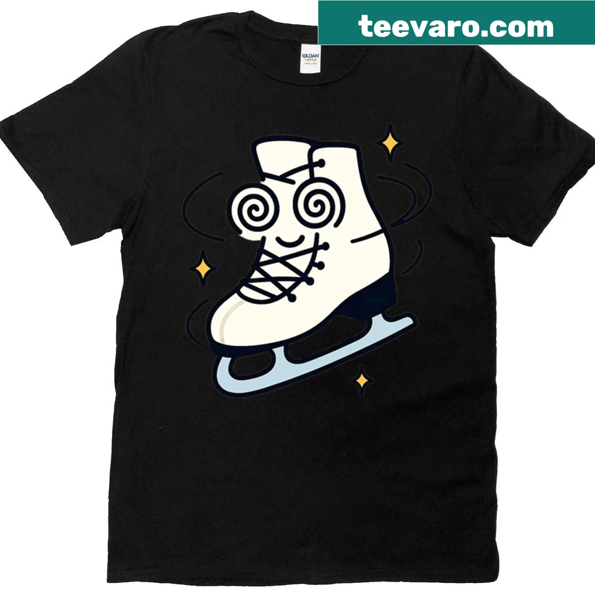 Dynamic T-shirt with an Ice Spin Dizzy graphic design — on a men's t-shirt